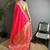pink soft lichi silk blend multicolour minakari zari weaving patola saree
