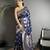 navy blue soft banarasi silk blend jacquard zari weaving banarasi silk blend saree