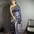 navy blue soft banarasi silk blend jacquard zari weaving banarasi silk blend saree