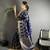 navy blue soft banarasi silk blend jacquard zari weaving banarasi silk blend saree