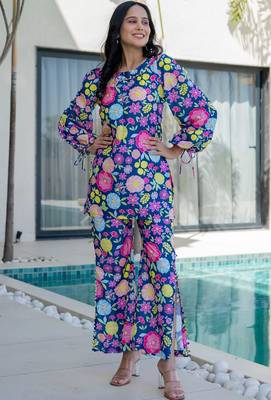 Multi colore floral printed co ord set 1