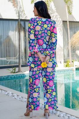 Multi colore floral printed co ord set 4