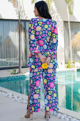 Multi colore floral printed co ord set