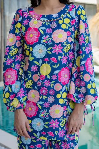 Multi colore floral printed co ord set