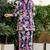 Blue floral printed co ord set