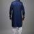 Blue silk kurta patiala for men's