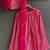 Pink printed organza lehenga set