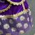 Purple embroidered velvet lehenga set
