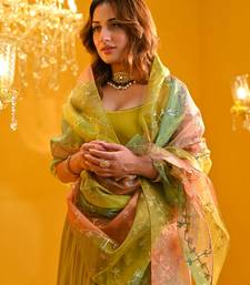 Green viscose rayon kurta-sets