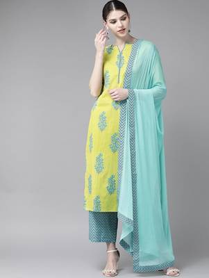Green viscose rayon kurta-sets 2