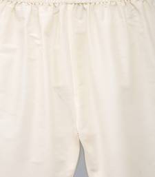 Green embroidered cotton silk kurta pyjama