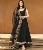 Black viscose rayon kurta-sets