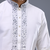 White silk kurta patiala for men's