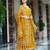 Yellow viscose rayon kurta-sets