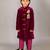 Purple embroidered velvet sherwani set