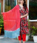 Multicolor viscose rayon kurta-sets