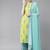Green viscose rayon kurta-sets