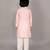 Pink printed cotton silk kurta pyjama