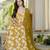Yellow viscose rayon kurta-sets