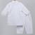 White printed cotton kurta pyjama