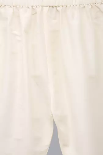 Blue printed cotton silk Boy's Kurta Pyjama