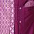 Purple printed cotton silk kurta pyjama