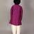 Purple printed cotton silk kurta pyjama