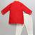 Red printed cotton silk kurta pyjama