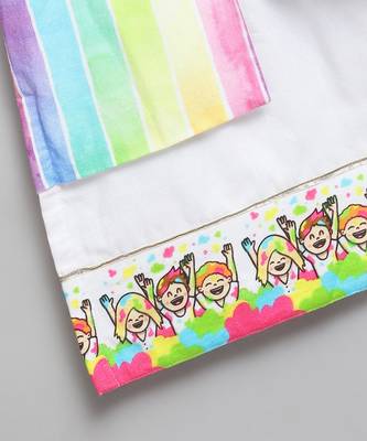 Multicolor printed cotton Boy's Kurta Pyjama 5