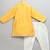 Yellow printed cotton silk kurta pyjama