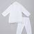 White printed cotton silk kurta pyjama