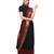 Black chanderi hand woven saree with blouse pc