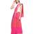 Pink chanderi hand woven saree with blouse pc