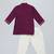 Purple printed cotton silk kurta pyjama