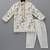 White embroidered cotton silk kurta pyjama