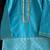 Blue embroidered cotton silk kurta pyjama