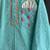 Blue embroidered cotton silk kurta pyjama