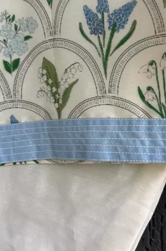 Blue printed cotton silk Boy's Kurta Pyjama