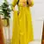 yellow floral embroidered cotton kurta trouser dupatta set