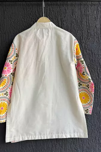 Multicolor printed cotton silk Boy's Kurta Pyjama