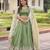 Green Silk Sequins Embroidered Lehenga Choli And Duptta