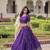Purple Silk Sequins Embroidered Lehenga Choli And Duptta