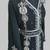 Black Silver stone and  Beads  Moroccan Kaftan With hijab