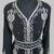 Black Silver stone and  Beads  Moroccan Kaftan With hijab