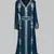 cobalt blue   Silver stone and  Beads  Moroccan Kaftan With hijab