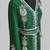 dark green Silver stone and  Beads  Moroccan Kaftan With hijab