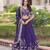 Purple Silk Sequins Embroidered Lehenga Choli And Duptta