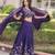Purple Silk Sequins Embroidered Lehenga Choli And Duptta
