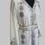 Off-White Silver stone and  Beads  Moroccan Kaftan With hijab 