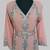  Peach Silver stone and  Beads  Moroccan Kaftan With hijab 